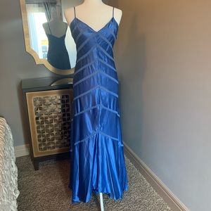 Long silk (100%) evening gown-beautiful